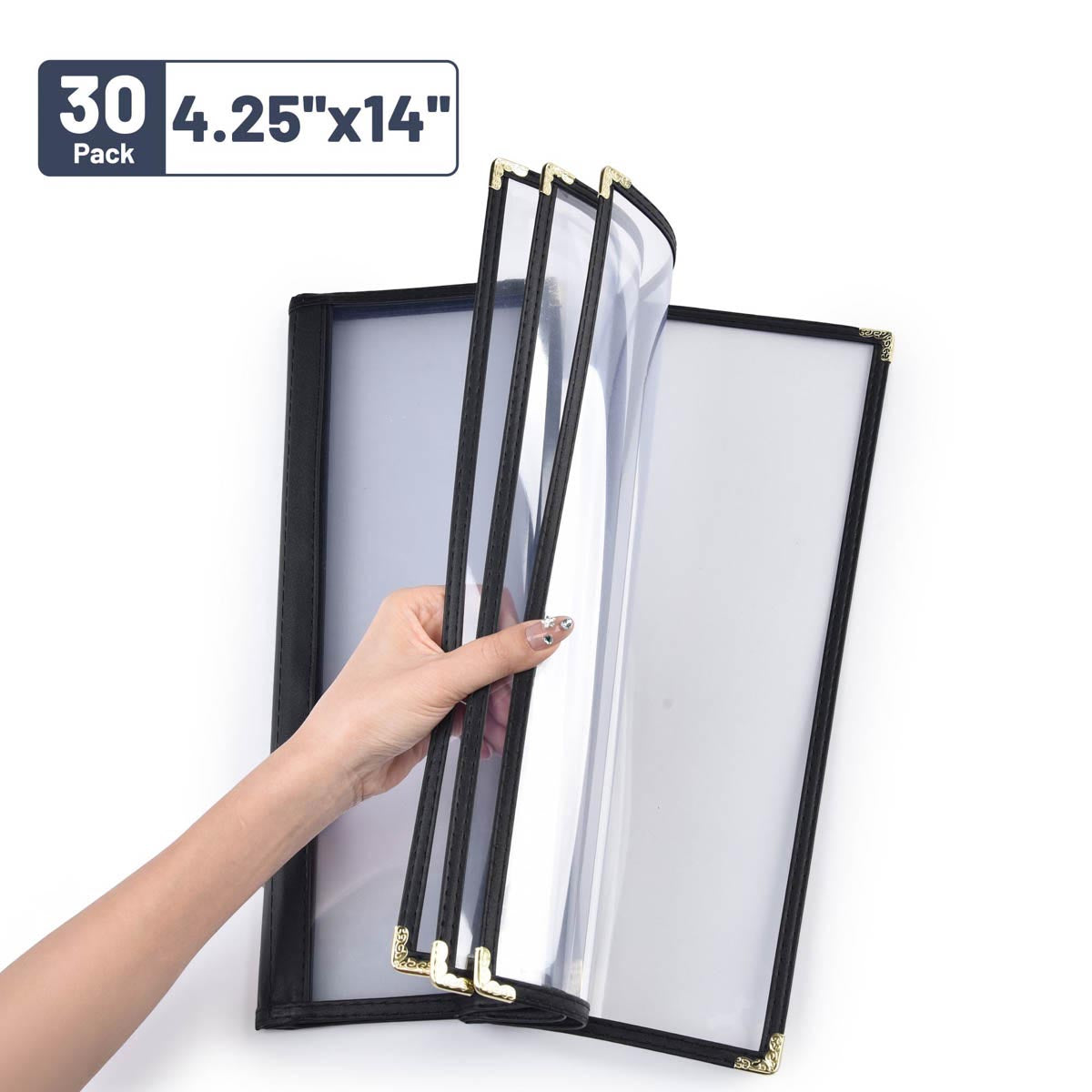 Yescom 30x Menu Covers Bistro Wine List Holder 4.25x14