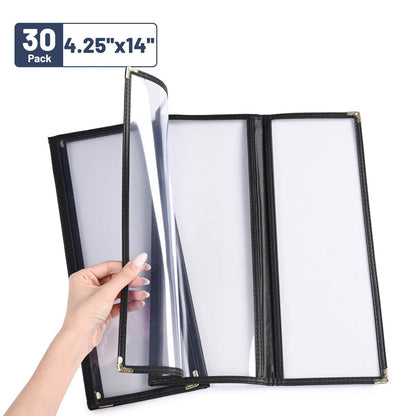 Yescom 30x Menu Covers Bistro Wine List Holder 4.25x14