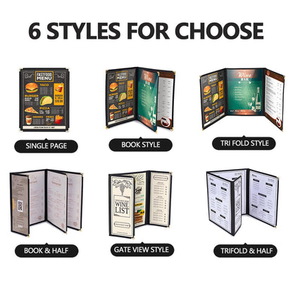 Yescom 8.5x11 Menu Covers Cafe Restaurant Red