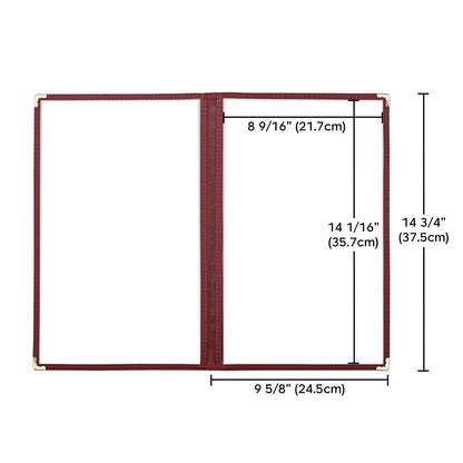 Yescom 30x Menu Covers Cafe Restaurant Red 8.5x14