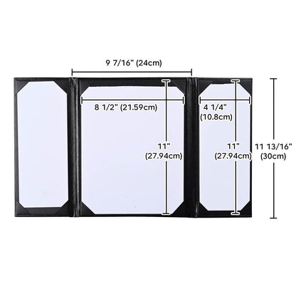 Yescom 8.5x11 PU Leather Menu Covers Set(5)