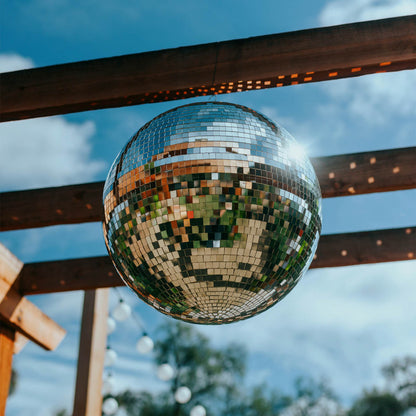 Yescom Silver Mirror Ball for 70s/80s Disco Parties Fashion Runway