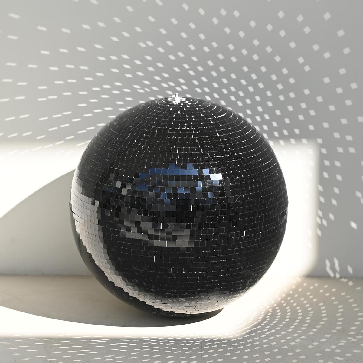 Yescom Black Mirror Ball for Tech Launches Car Show