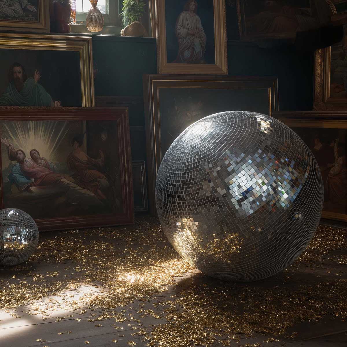 Yescom Mirror Disco Ball Party Bright Reflective Ball