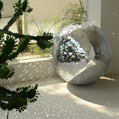 Yescom Silver Mirror Ball for 70s/80s Disco Parties Fashion Runway