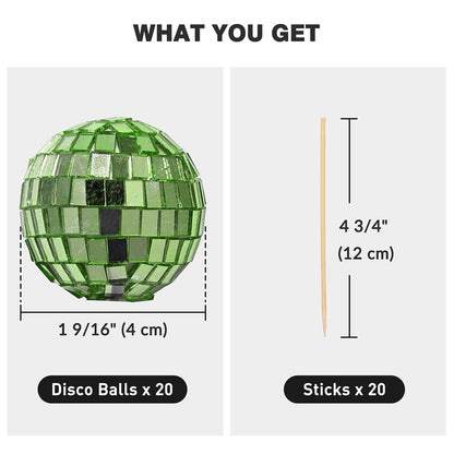 Yescom 20x Small Mirror Disco Balls Party Decoration