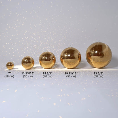 Yescom Gold Mirror Ball for Luxury Weddings Grand Openings