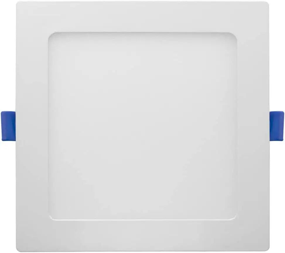 6-Inch Square Ultra-Slim LED Downlight, 5CCT, 15W, 1100LM, Dimmable, Baffle Trim, ETL/Energy Star/T24