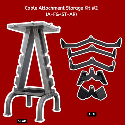 Functional Grip Cable Attachment and Storage Kit - Cable Attachment Storage Kit #2 - Muscle D Fitness