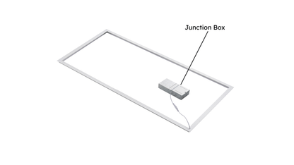 LED Grid Frame Ceiling Light, 60W/50W/40W, 2x4, Adjustable Watts & CCT,3000K-6500K, 7500 Lumens