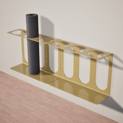 Yoga Mat Wall Bracket | Holds 3 Mats/Rollers