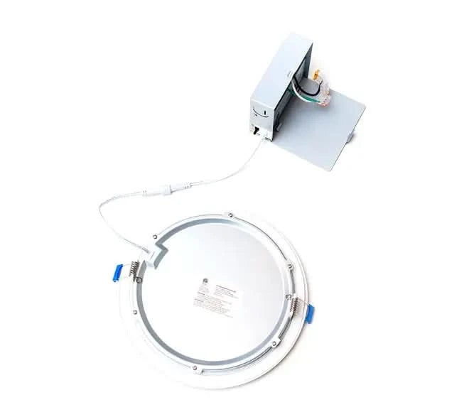 6 Inch, LED Canless Downlight With Junction Box, 12W, Selectable CCT, 900 Lumens, 120 VAC