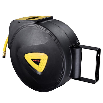 Yescom Retractable Air Hose Reel 65ft Auto Rewind Wall Mount 3/8in