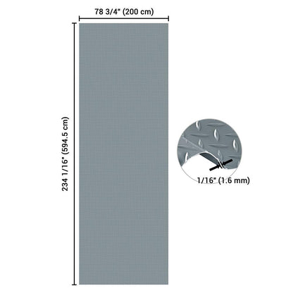 Yescom Garage Floor Mat Vinyl Roll Diamond Gray