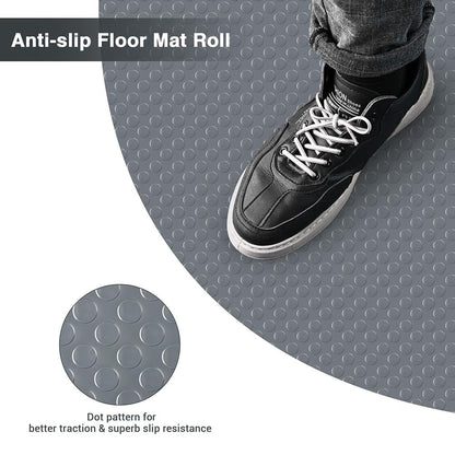 Yescom Garage Floor Mat Vinyl Roll Coin 6.5x19.5 ft