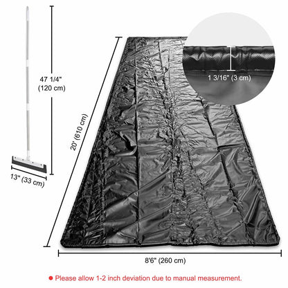 Yescom Garage Floor Containment Mat for Snow 8.5x20ft