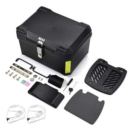 Yescom Motorcycle Trunk Box with Backrest Scooter Tour Pack