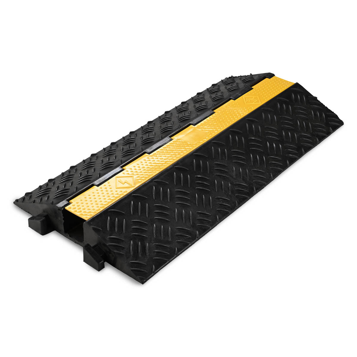 Yescom Cable Ramp Rubber Hose Protector 1 Channel for 3 1/8" Cables
