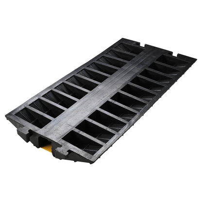 Yescom Cable Ramp Rubber Hose Protector 1 Channel for 3 1/8" Cables