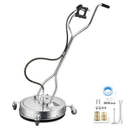 Yescom 20in Pressure Washer Surface Cleaner Dual Handle 4500PSI