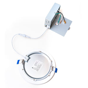 6 Inch LED Downlight, 12W, Selectable CCT, 900 Lumens, 120 VAC