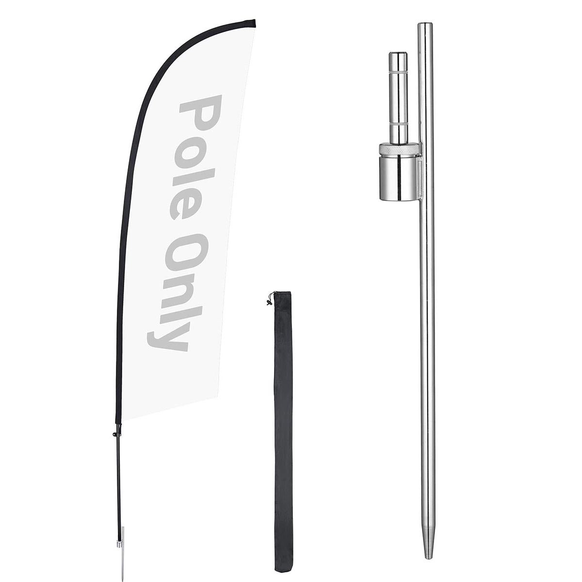 Yescom Feather Flag Pole Kit - 10 Sets, Base Type Options
