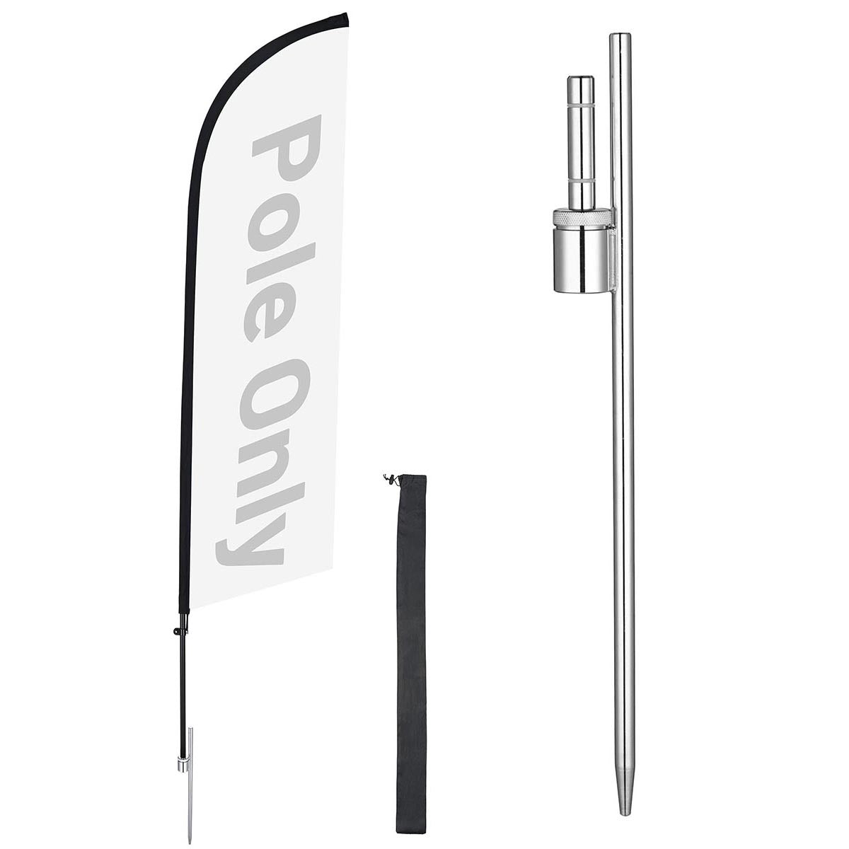 Yescom Feather Flag Pole Kit - 10 Sets, Base Type Options