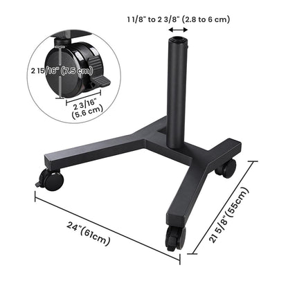 WinSpin Mobile Stand for Poles up to D2 3/8" (Prize Wheel Display Stand)
