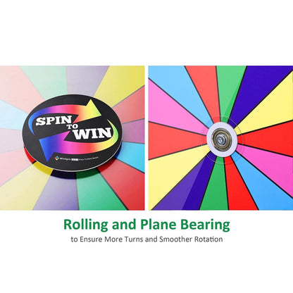 WinSpin 12" Tabletop Prize Wheel Color Dry Erase