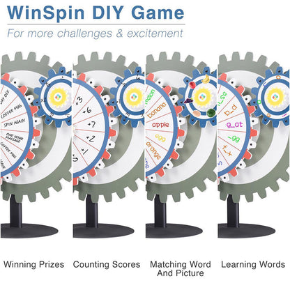 WinSpin Gears Spinning Wheel Tabletop, 24"