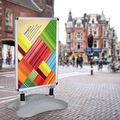 Yescom Pavement Sign Holds 23x33 in Poster with Rolling Water-Fill Base