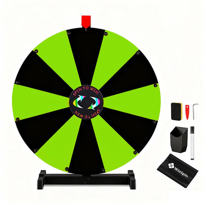 WinSpin 24" Modular Dry Erase Spin Wheel Customizable Color Slots(12)