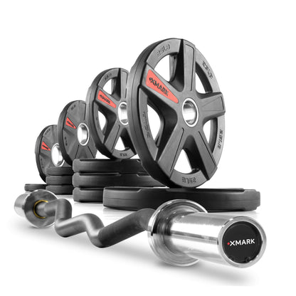 Texas Star Olympic Weight Plates and Curl Barbell Sets