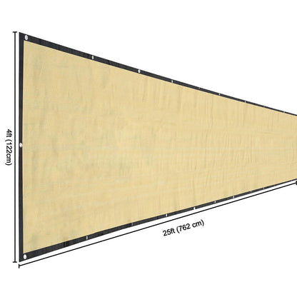 Yescom Fence Screen 90% Privacy Windscreen Fencing Mesh 4'x25'