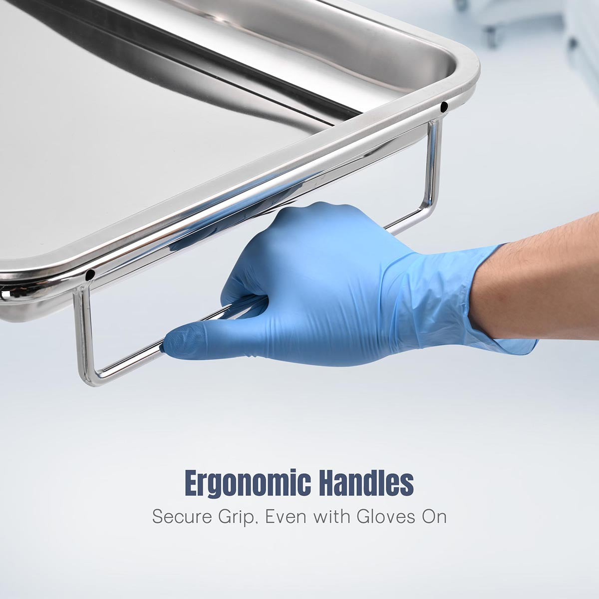Yescom Mayo Stand Medical Equipment Stainless Steel Tray 5 Legs