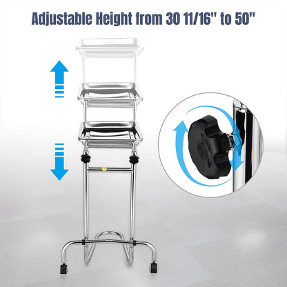 Yescom Mayo Stand Foot Operated Double Post