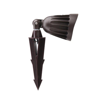 2nd Gen 25W LED Landscape Light - 3375 Lumens - 3000K-5000K CCT Adjustable - 120-277V - Ground Stake Mount - Bronze Housing