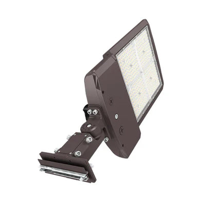 LED Parking Lot Light, Selectable 200W/240W/300W and CCT, 48000 Lumens, Bronze Housing, Universal Bracket