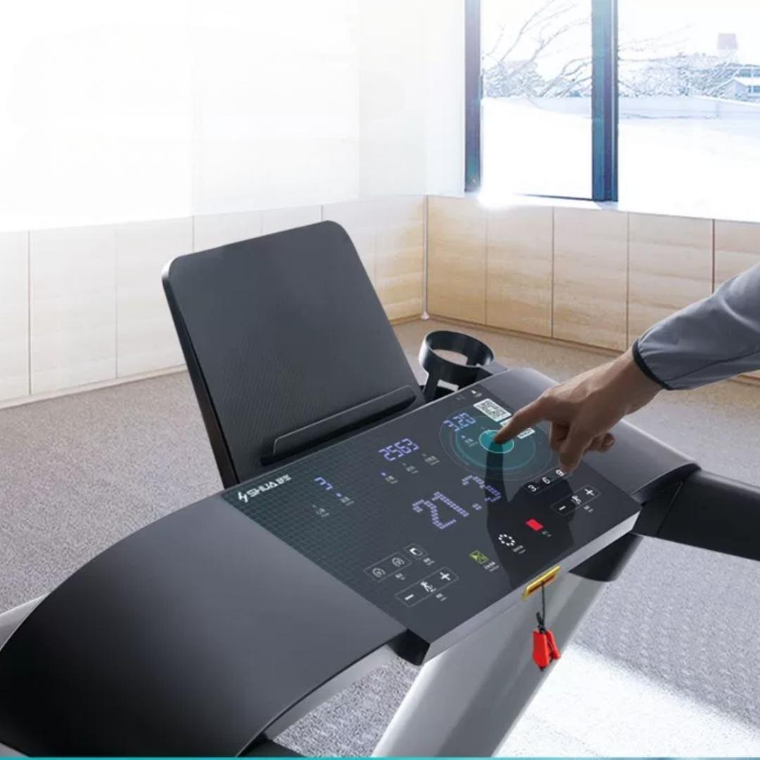 X6 Light Commercial Treadmill - Muscle D Fitness - LED Console - Cup Holder