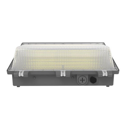 LED Wall Pack Light Built-in Photocell, 120W/100W/80W, 3000K-5000K, 15,600 Lumens, 120-277 VAC