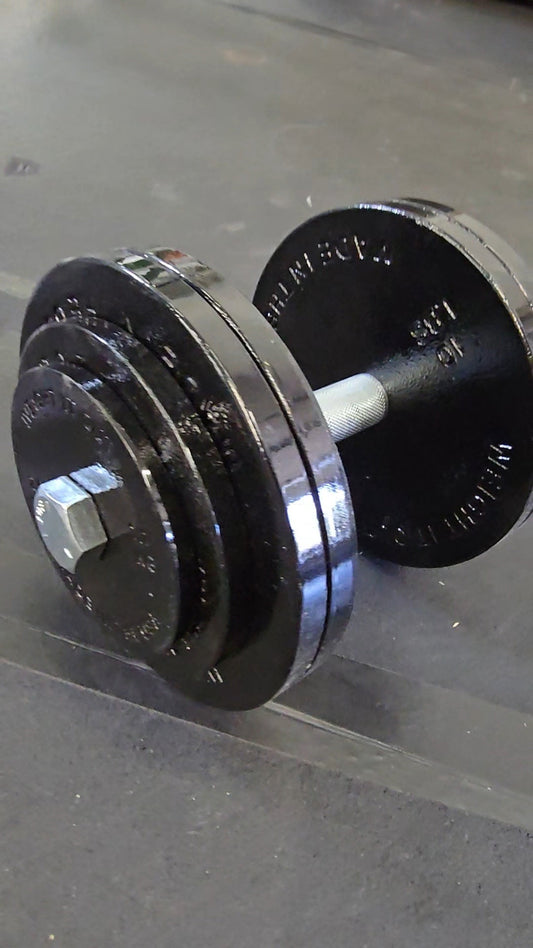 Standard 1" Cast Iron Machined Loadable Dumbbell Sets