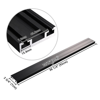 Yescom Mobile Computer Cart Dual Monitor Cross Bar