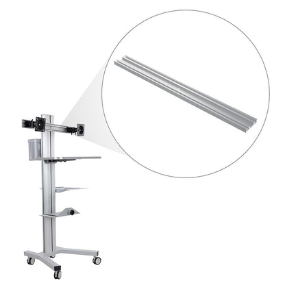 Yescom Mobile Computer Cart Dual Monitor Cross Bar