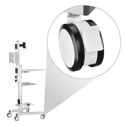 Yescom Mobile Computer Cart Lockable Swivel Caster Wheels 2Pcs
