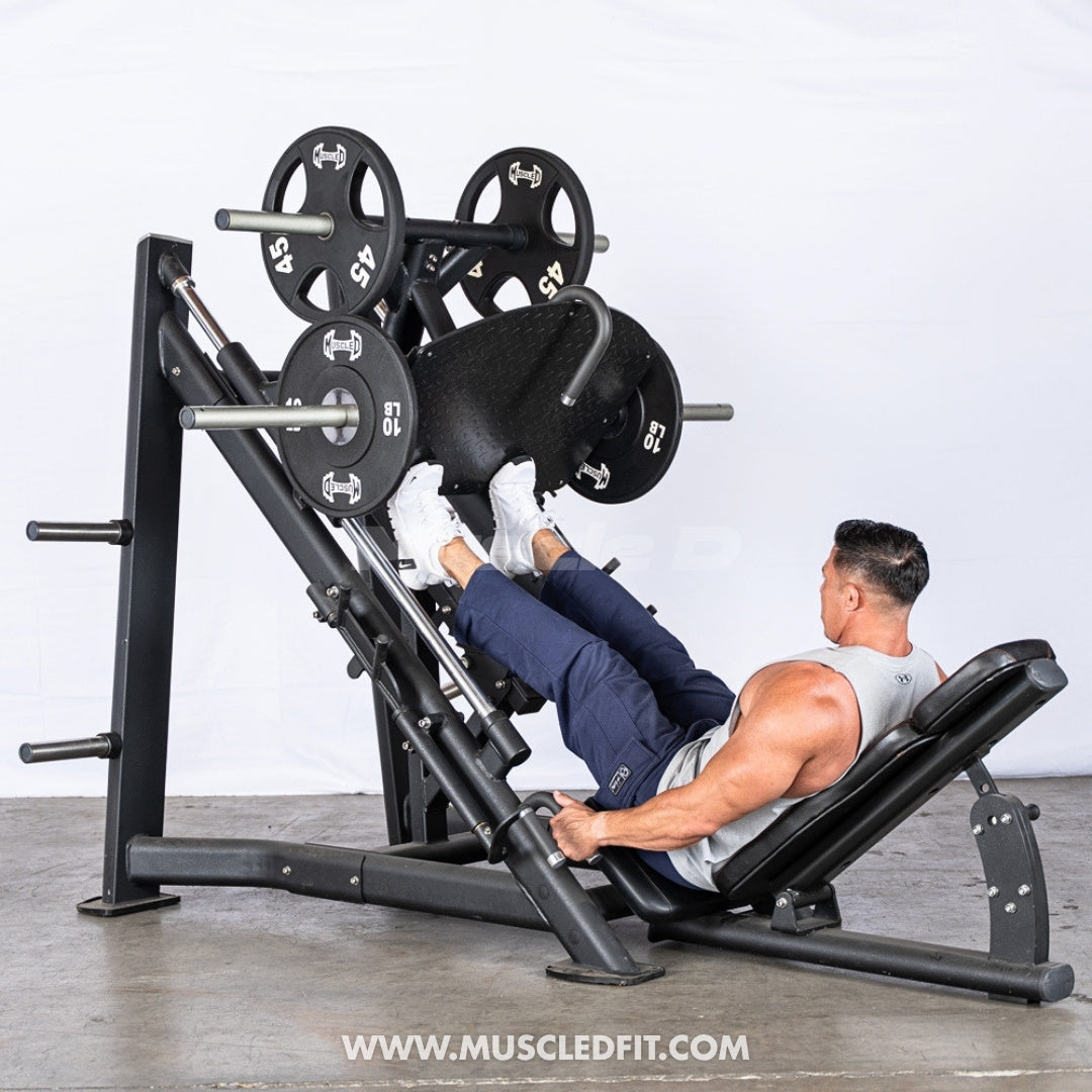 45 Degree Linear Leg Press Machine - Muscle D Fitness - Adjustable Angle Back Pad