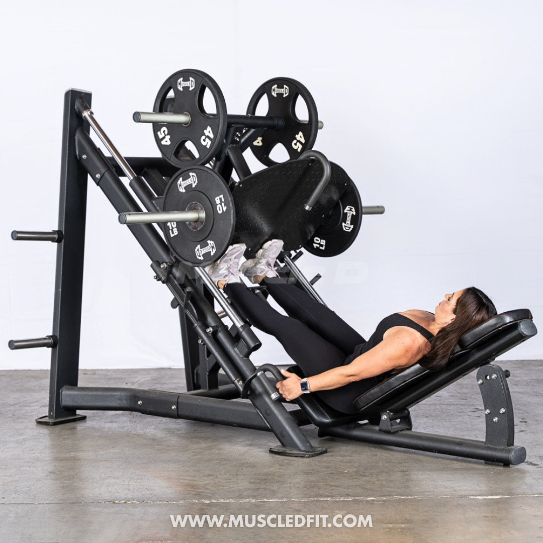 45 Degree Linear Leg Press Machine - Muscle D Fitness - Adjustable Angle Back Pad