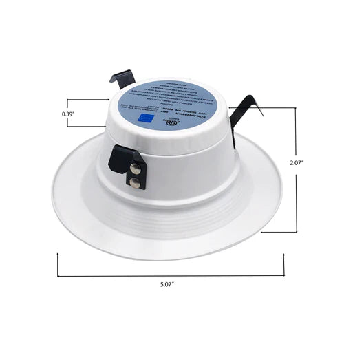 4 Inch LED Recessed Downlight, 10W, Selectable CCT, 750 Lumens, 120 VAC