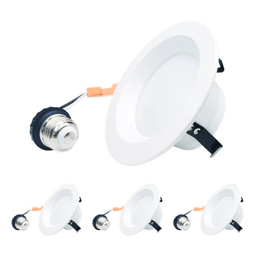 4 Inch LED Recessed Downlight, 10W, Selectable CCT, 750 Lumens, 120 VAC