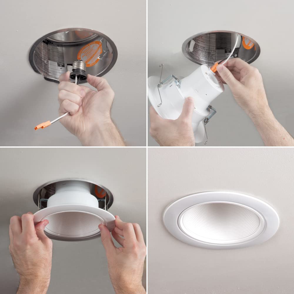2-Inch Baffle Can-less LED Downlight, 5CCT, 6W, 345LM, 120V, ETL/Energy Star/T24