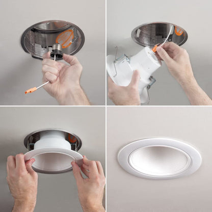 2-Inch Baffle Can-less LED Downlight, 5CCT, 6W, 345LM, 120V, ETL/Energy Star/T24